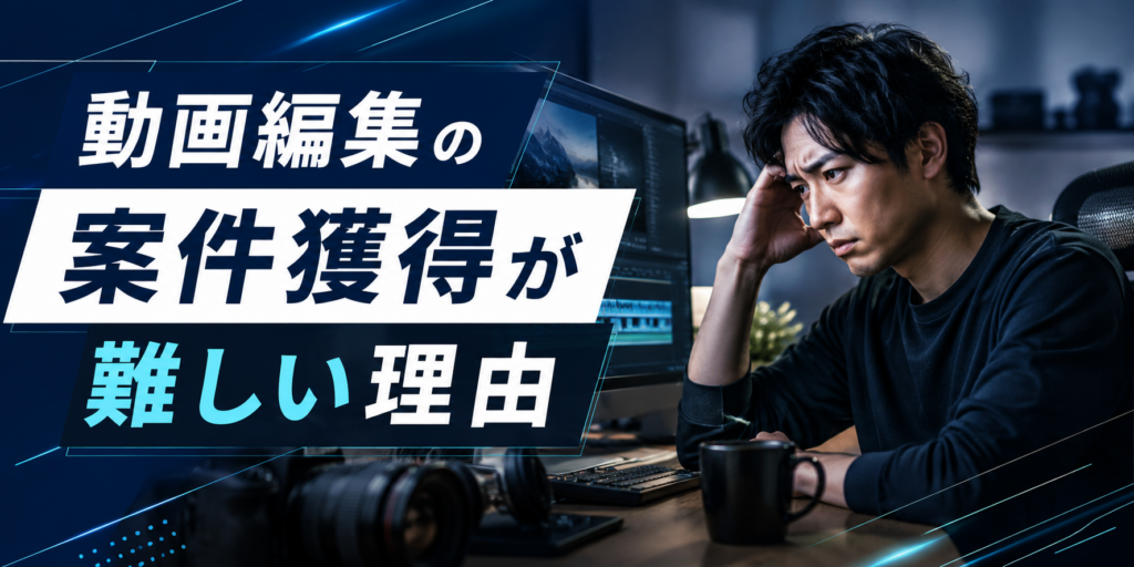 動画編集の案件獲得が難しい理由